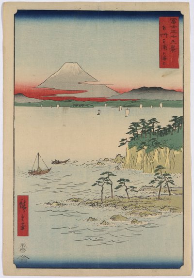 La mer au large de la péninsule de Miura - Utagawa Hiroshige